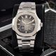 Patek Philippe Nautilus Power Reserve Watches Red Dial Stainless Steel (3)_th.jpg